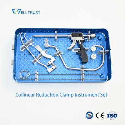 collinear reduction clamp,fracture reduction instrument,orthopedic reduction clamp,reduction clamp instrument set